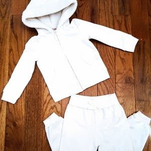Winter White Glitter Stars Tracksuit
